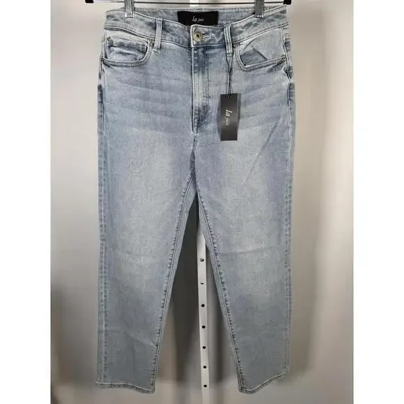 NWT La Joie Comfort Stretch High Rise Straight Leg Jeans Size 8 - Picture 2 of 5